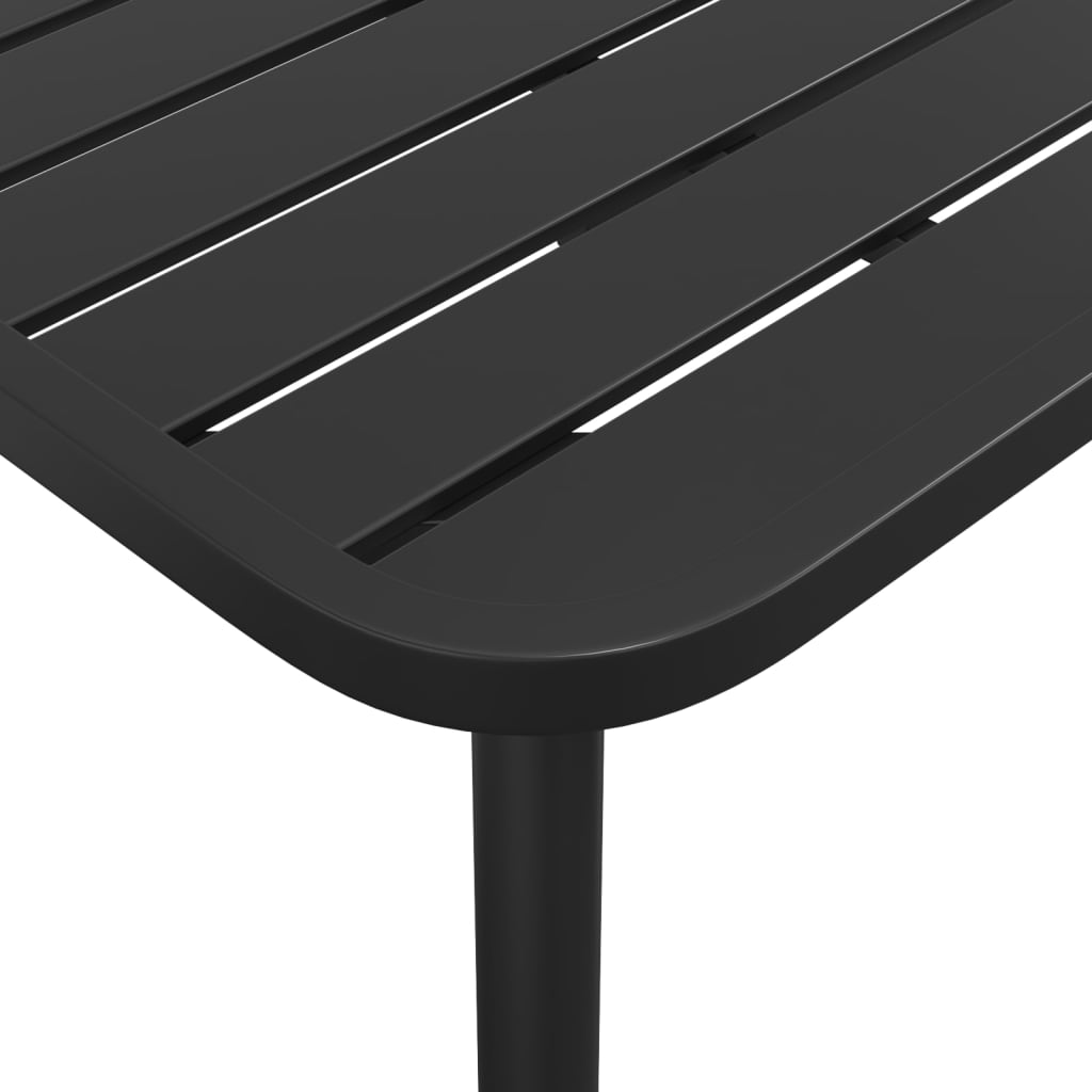 Ensemble à manger de jardin 9 pcs anthracite acier - XIOS