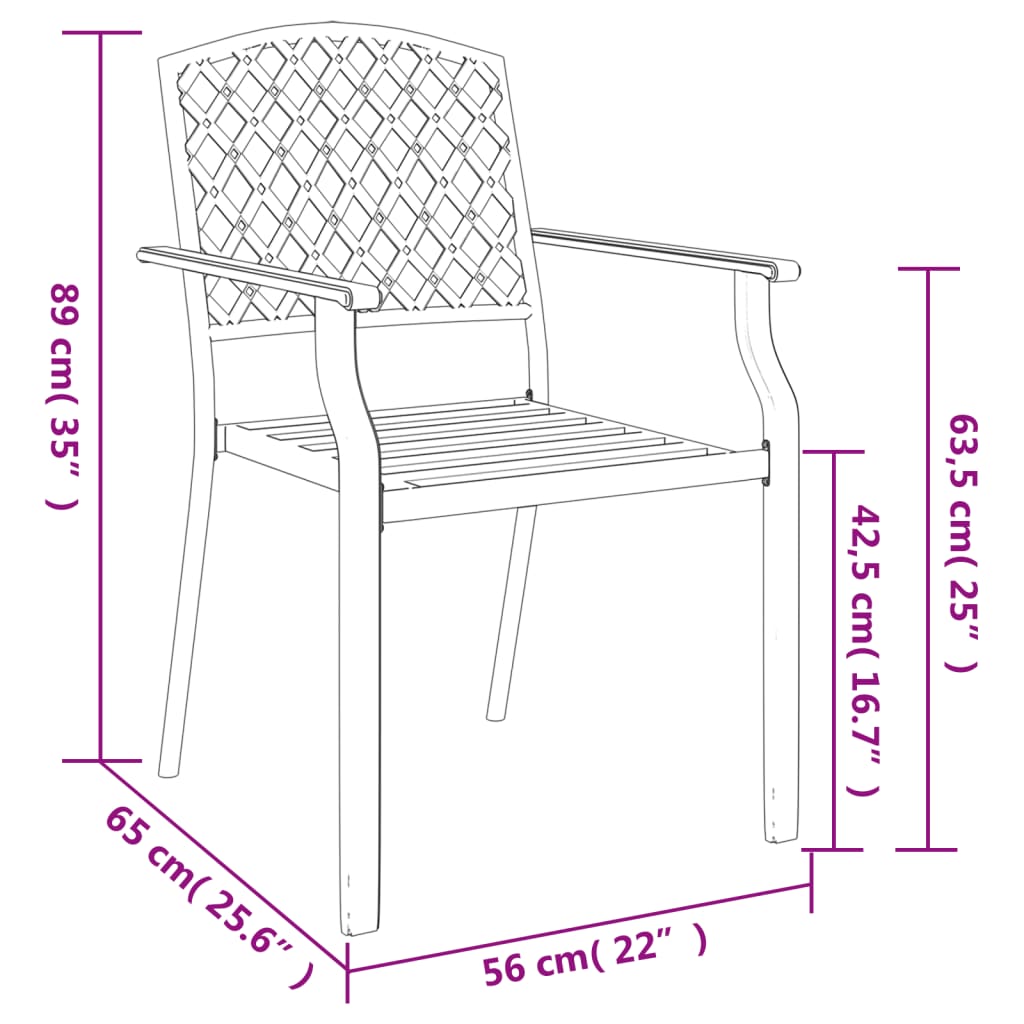 Ensemble à manger de jardin 3 pcs anthracite acier