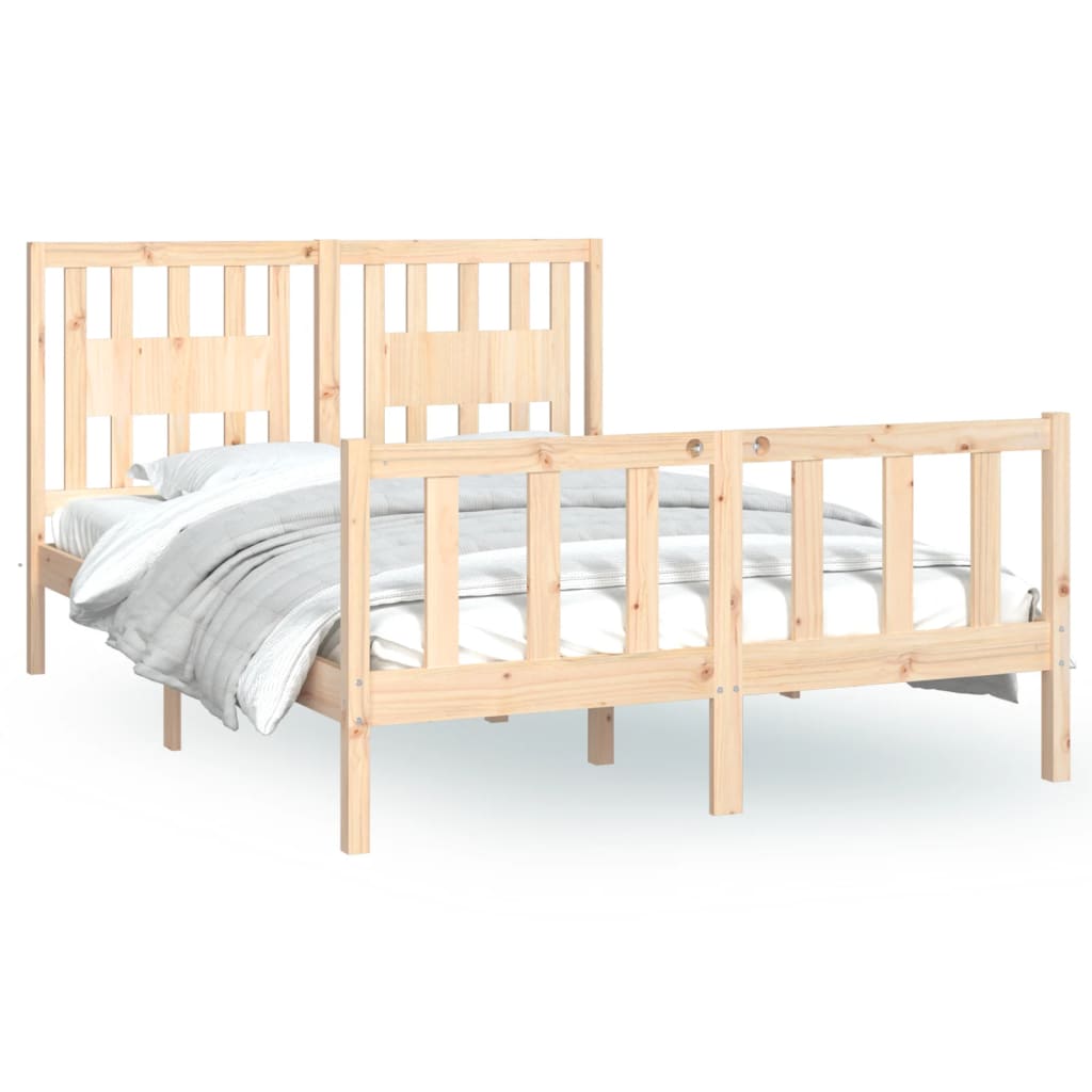 Cadre de lit sans matelas bois de pin massif 120x200 cm - XIOS