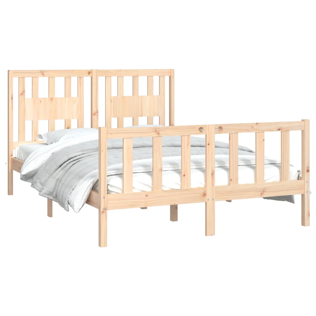 Cadre de lit sans matelas bois de pin massif 120x200 cm - XIOS