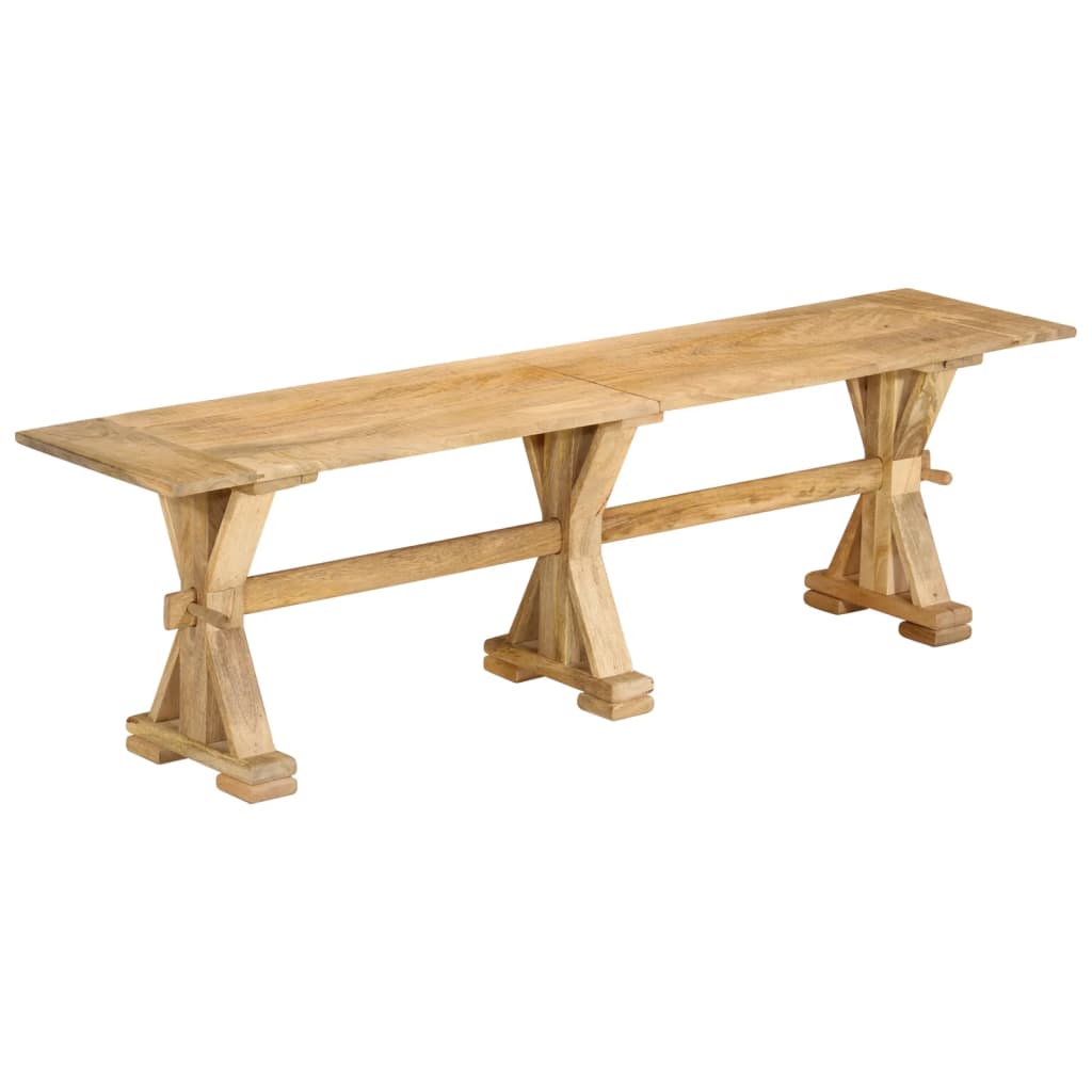 Banc 160x35x45 cm bois massif de manguier Bancs de cuisine & salle à manger vidaXL