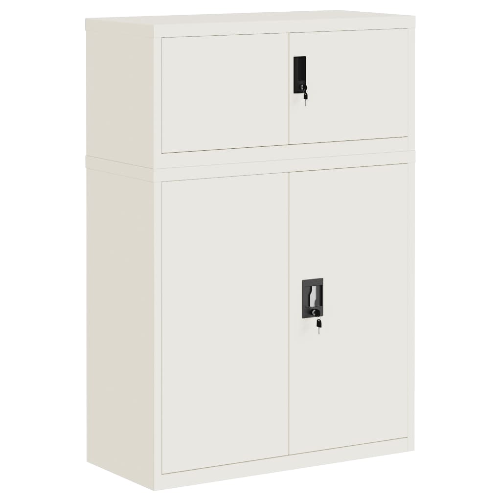 Classeur blanc 90x40x130 cm acier