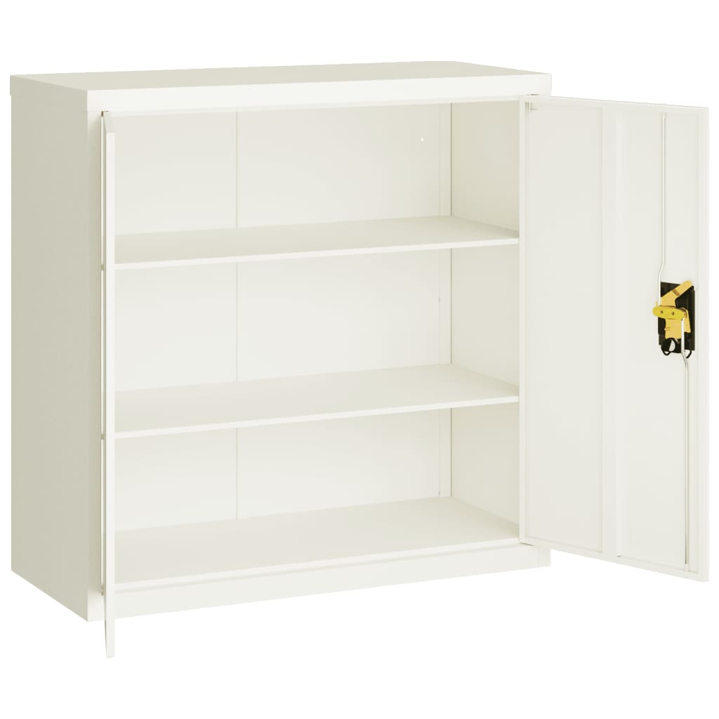 Classeur blanc 90x40x130 cm acier