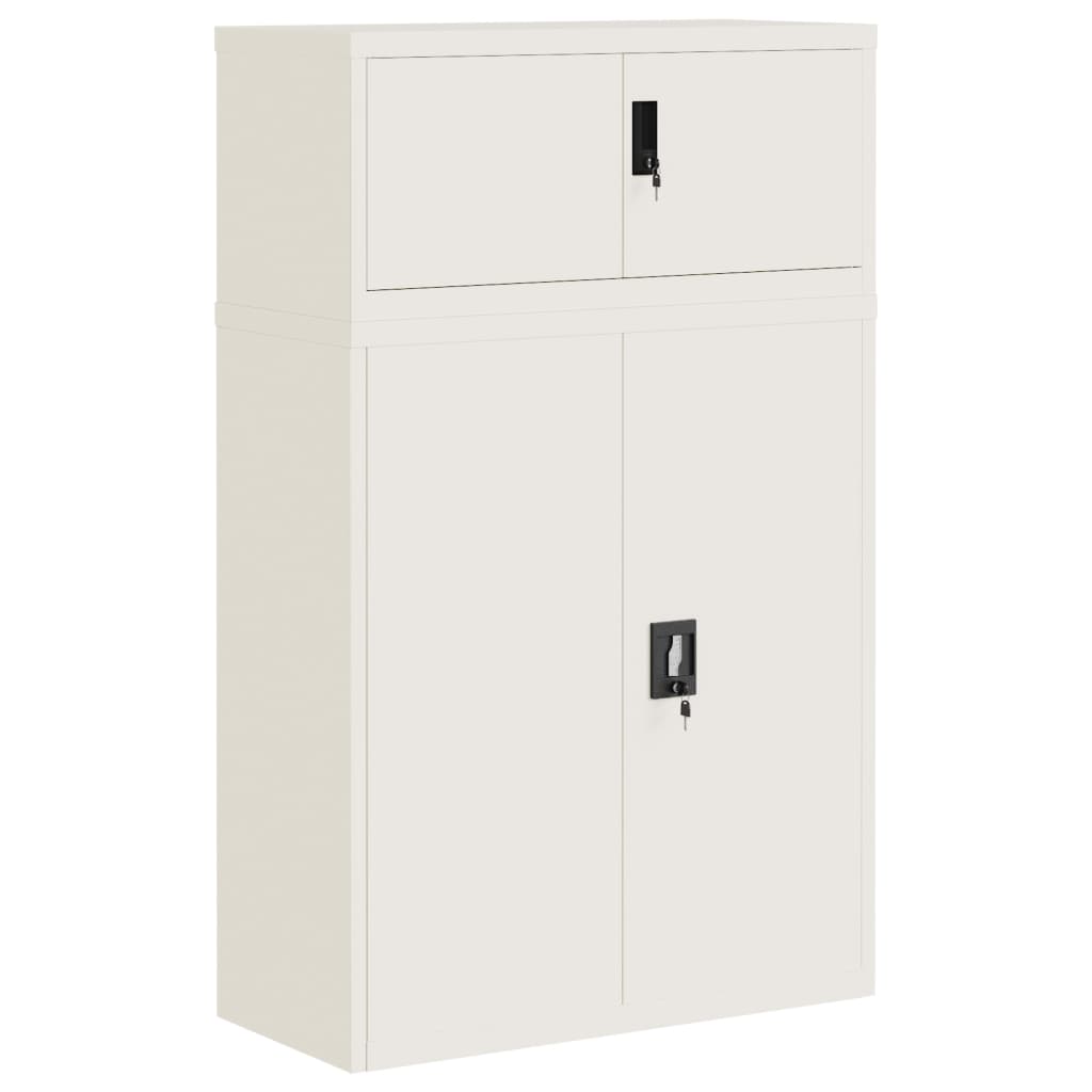Classeur blanc 90x40x145 cm acier