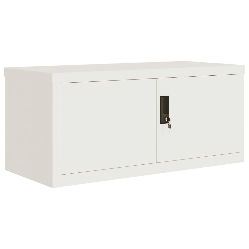 Classeur blanc 90x40x145 cm acier