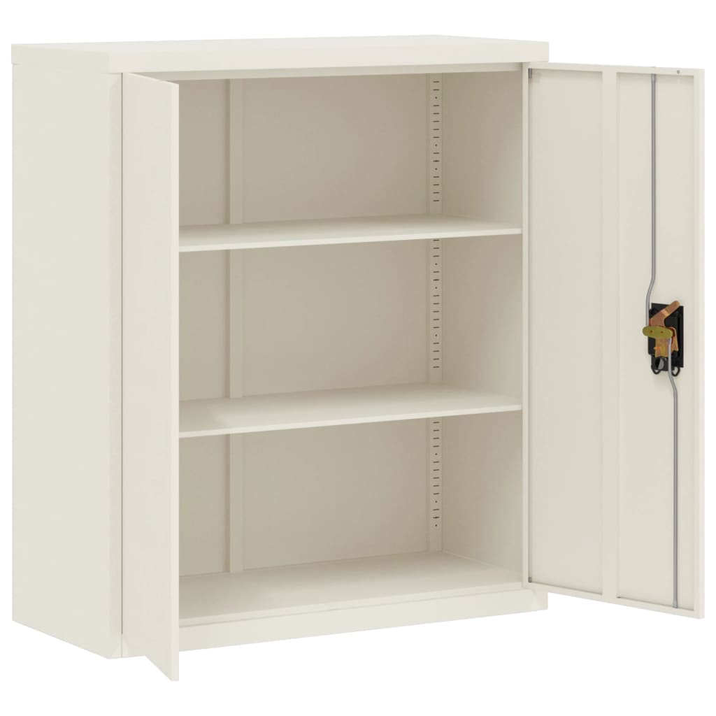 Classeur blanc 90x40x145 cm acier