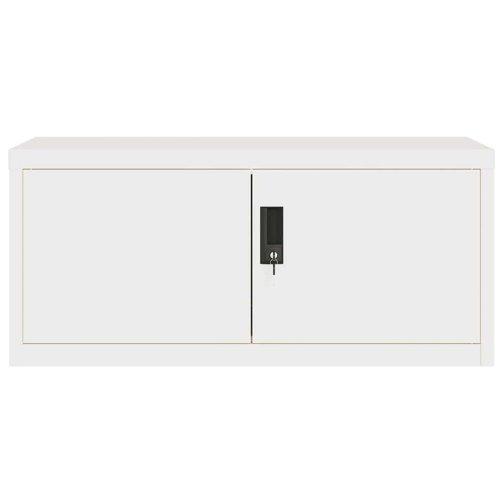 Classeur blanc 90x40x220 cm acier