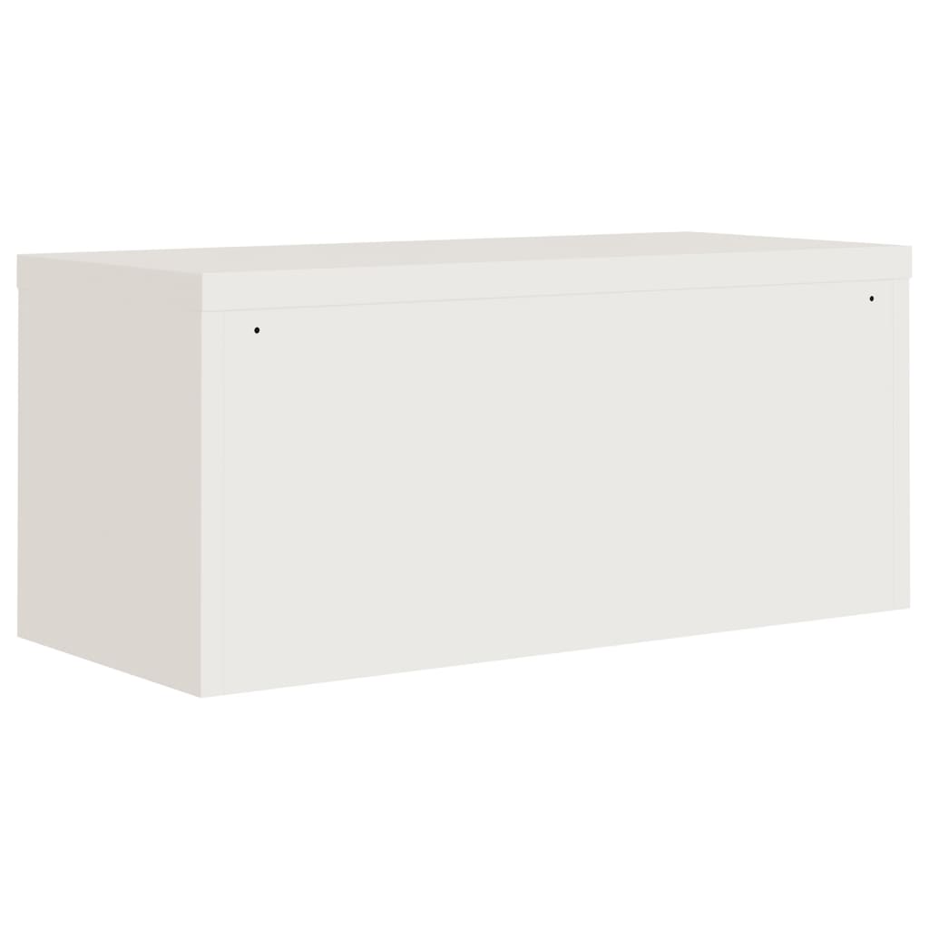 Classeur blanc 90x40x220 cm acier