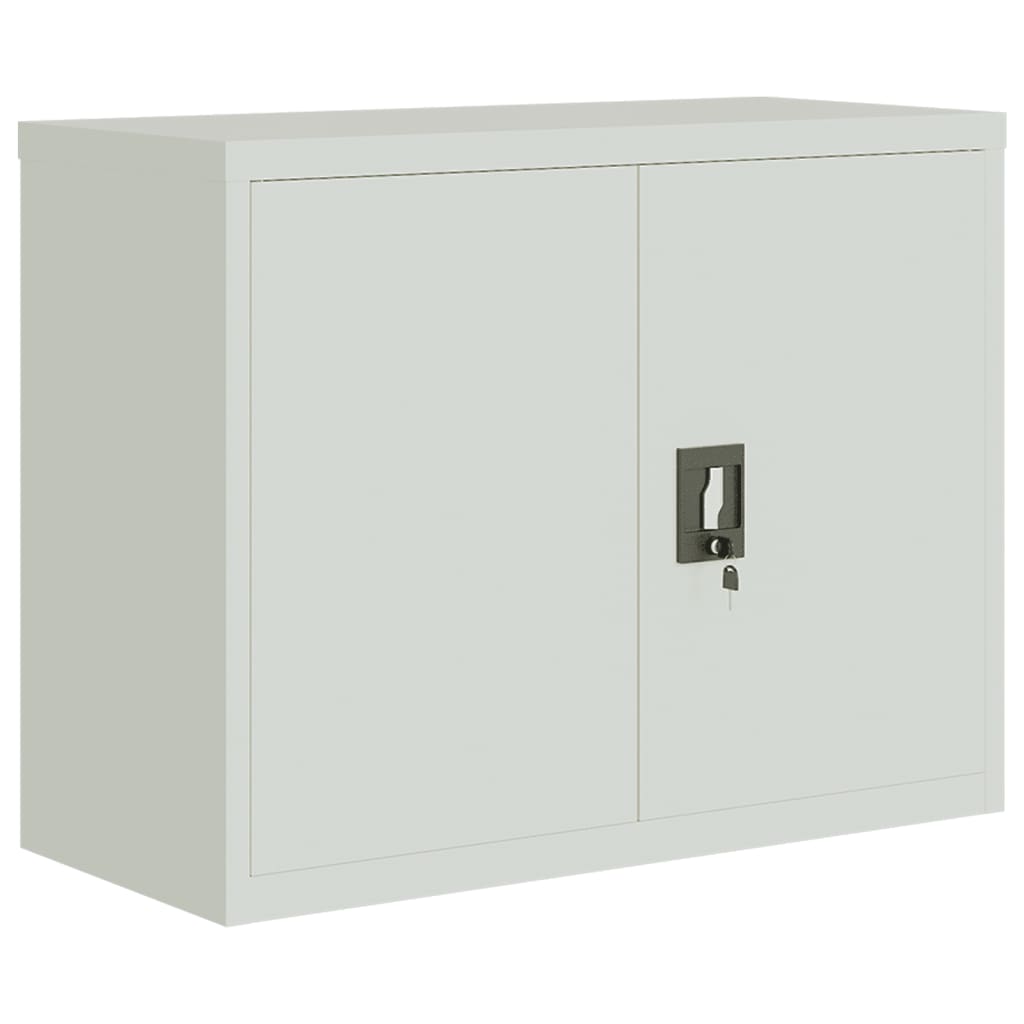 Classeur gris clair 90x40x110 cm acier