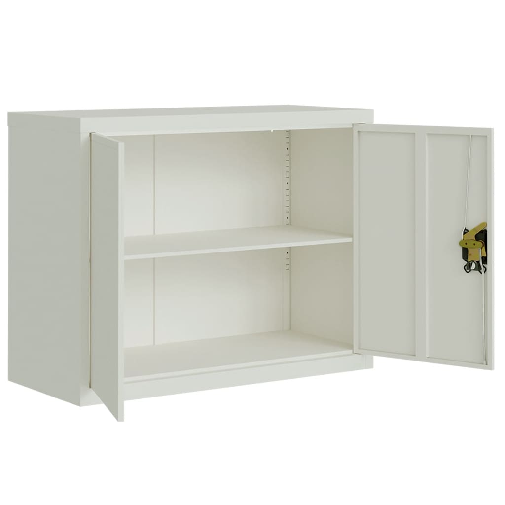 Classeur gris clair 90x40x110 cm acier