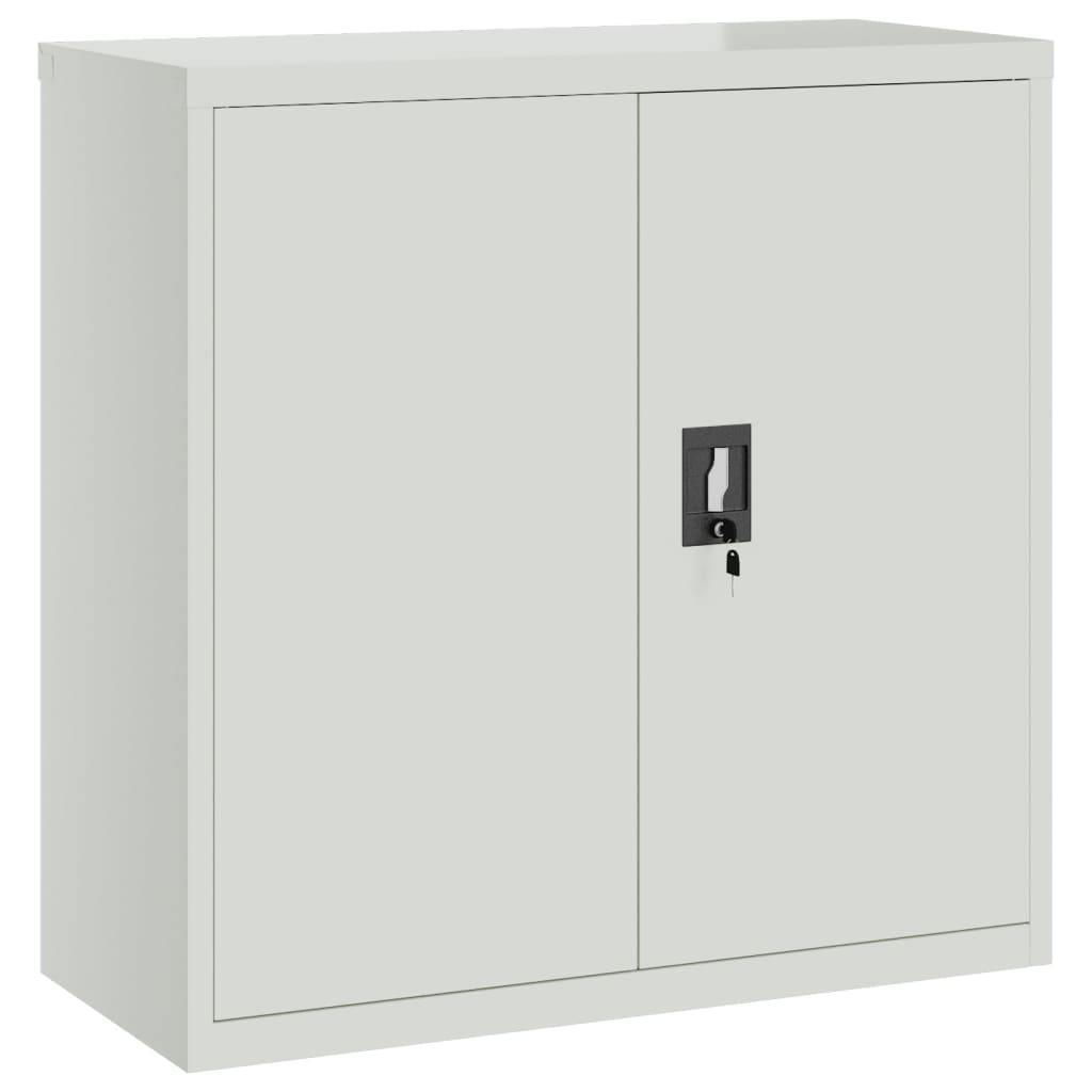 Classeur gris clair 90x40x130 cm acier