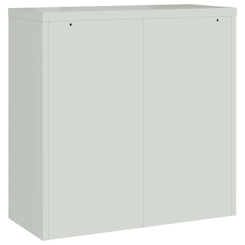 Classeur gris clair 90x40x130 cm acier