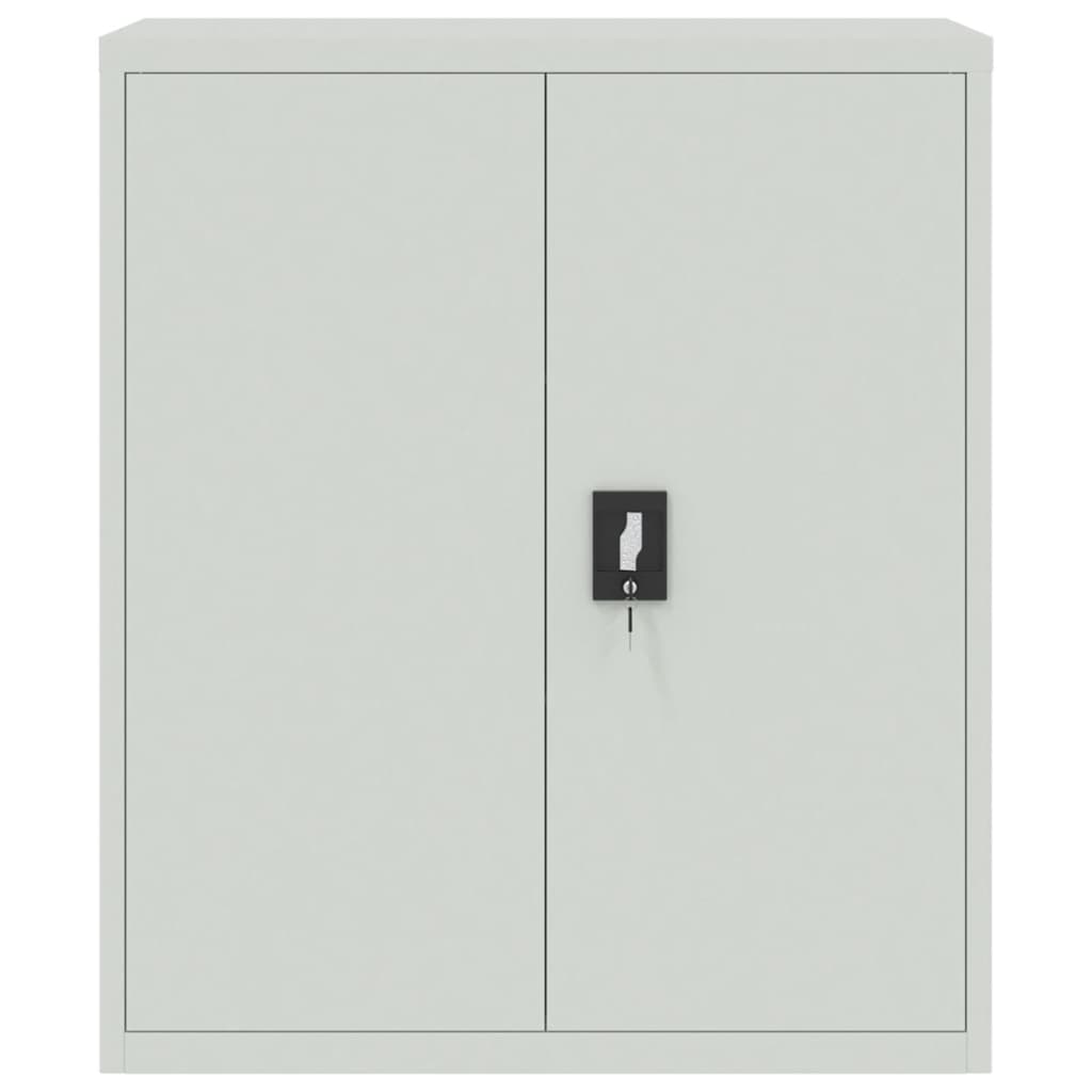 Classeur gris clair 90x40x145 cm acier