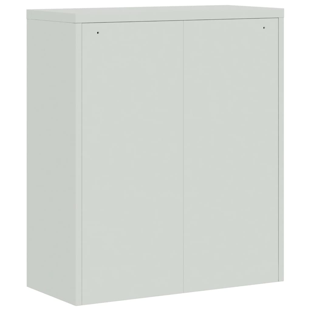 Classeur gris clair 90x40x145 cm acier