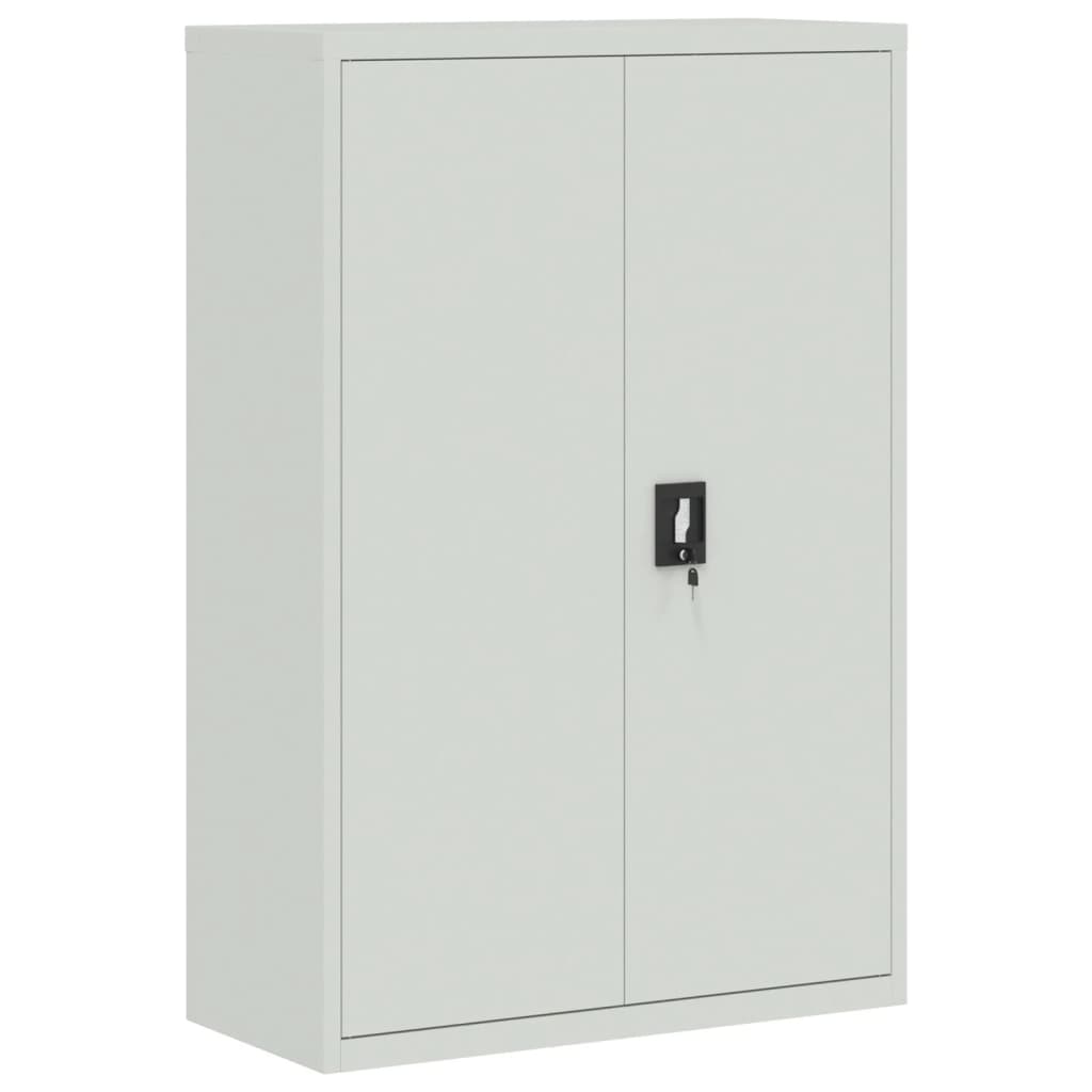 Classeur gris clair 90x40x180 cm acier