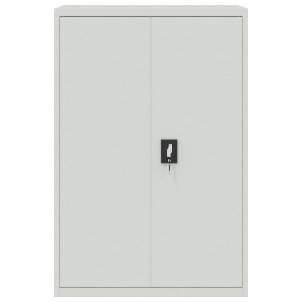 Classeur gris clair 90x40x180 cm acier