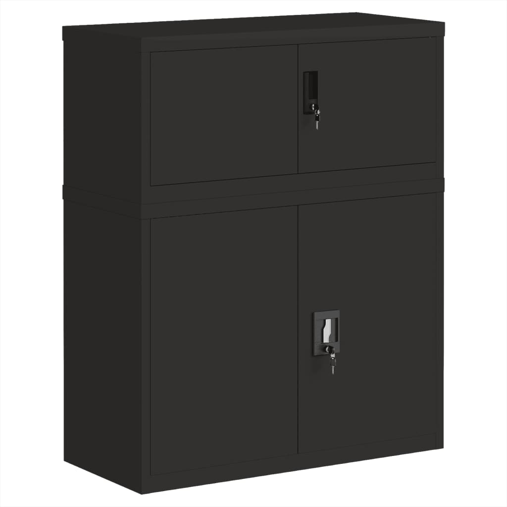 Classeur noir 90x40x110 cm acier