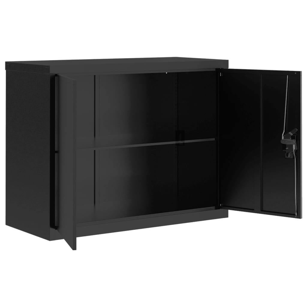 Classeur noir 90x40x110 cm acier