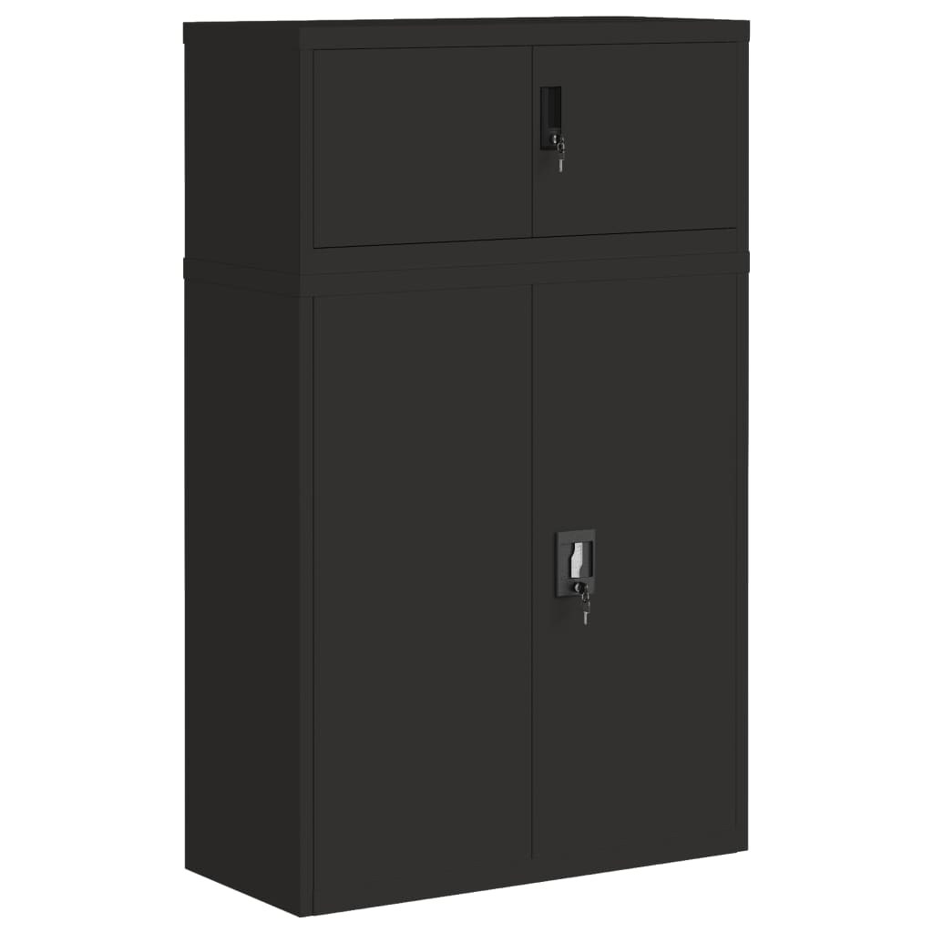 Classeur noir 90x40x145 cm acier