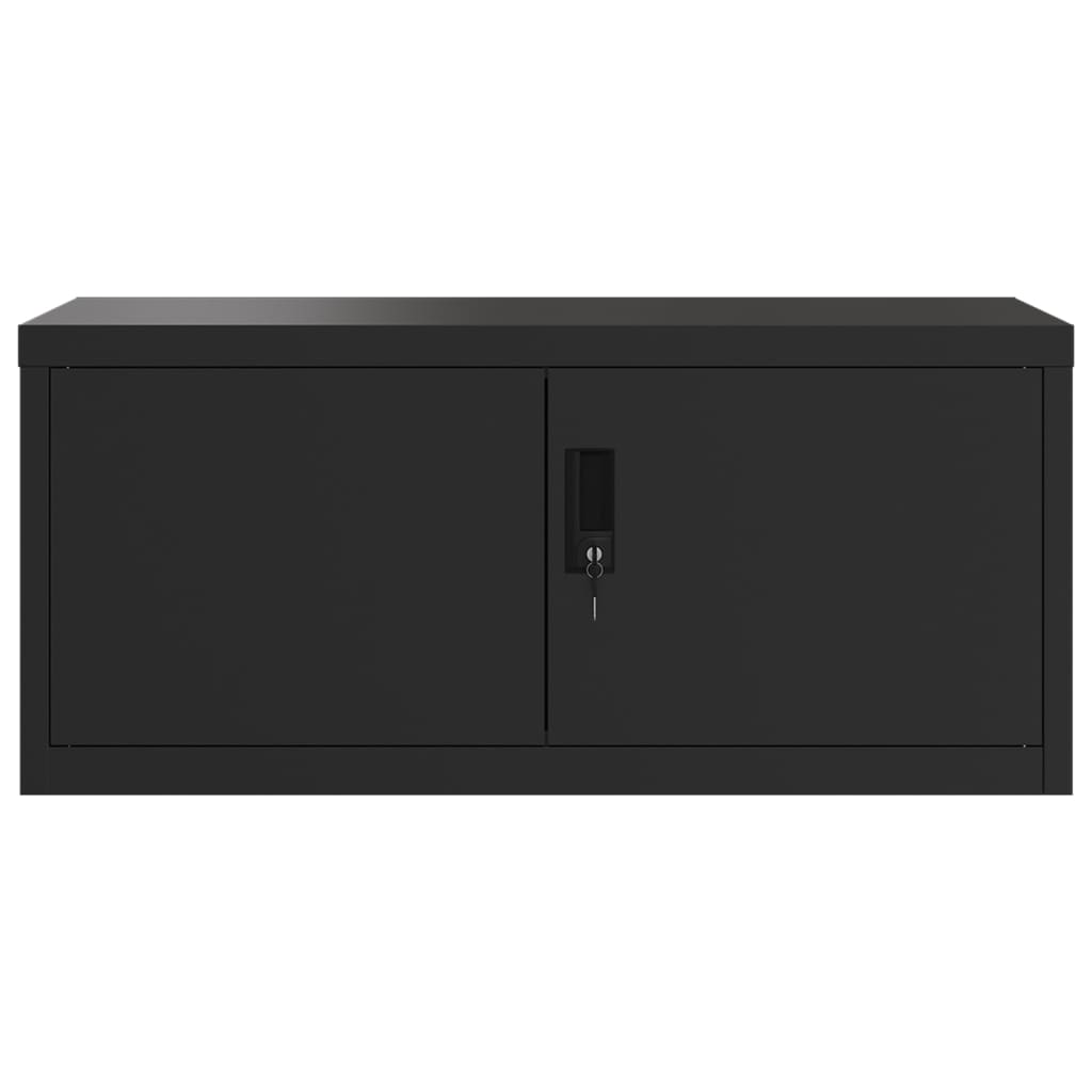 Classeur noir 90x40x145 cm acier