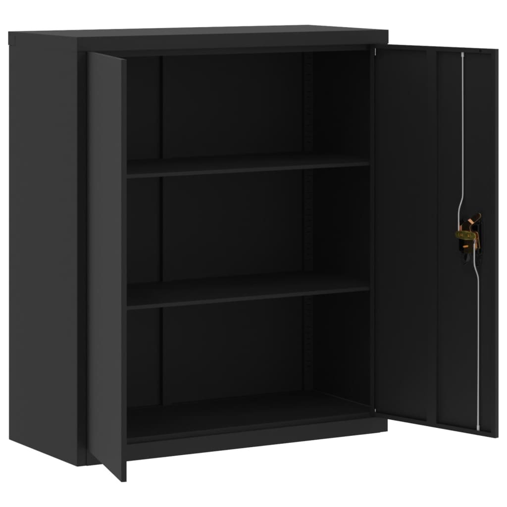 Classeur noir 90x40x145 cm acier