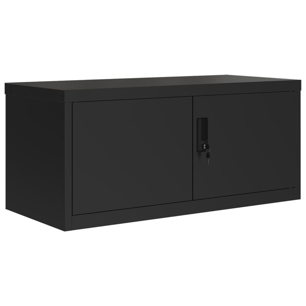 Classeur noir 90x40x180 cm acier