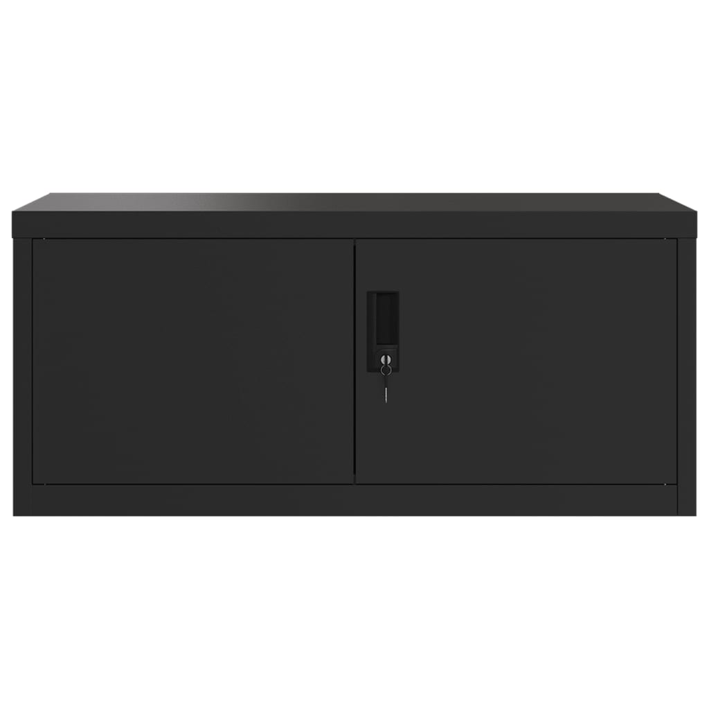 Classeur noir 90x40x180 cm acier