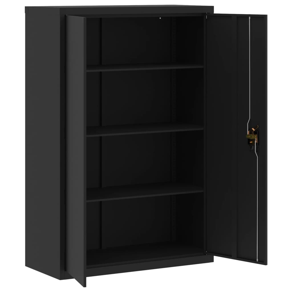 Classeur noir 90x40x180 cm acier