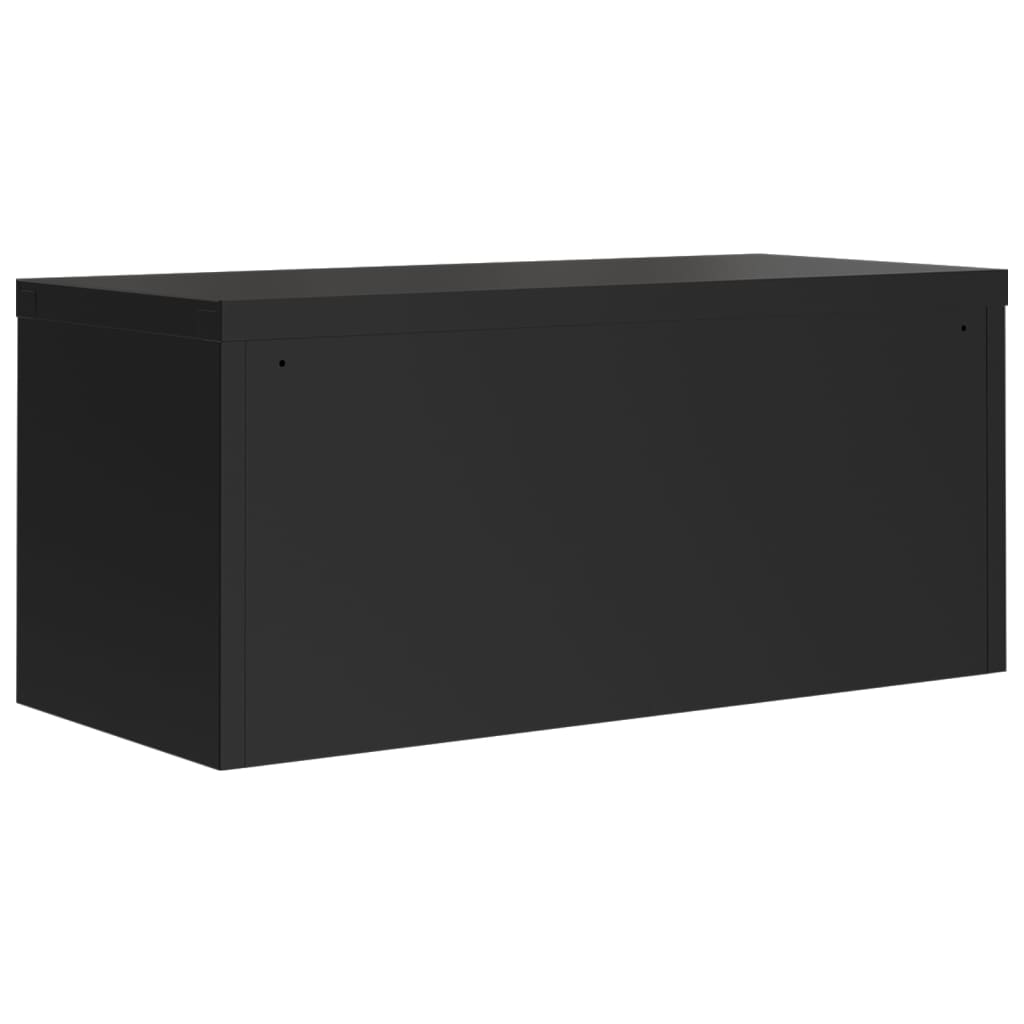 Classeur noir 90x40x220 cm acier