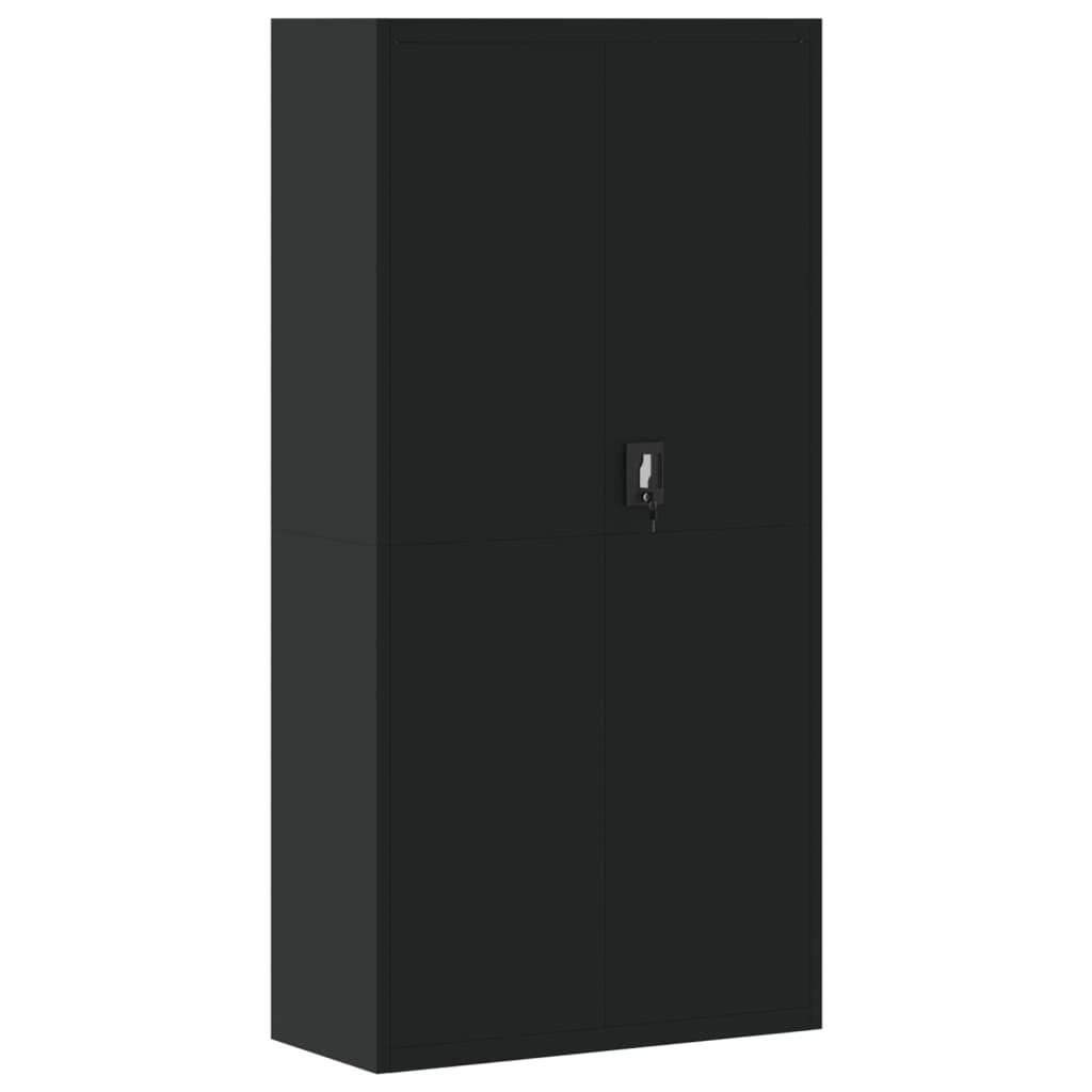 Classeur noir 90x40x220 cm acier