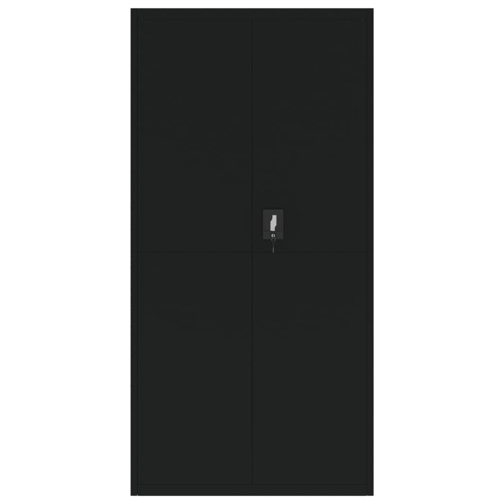 Classeur noir 90x40x220 cm acier