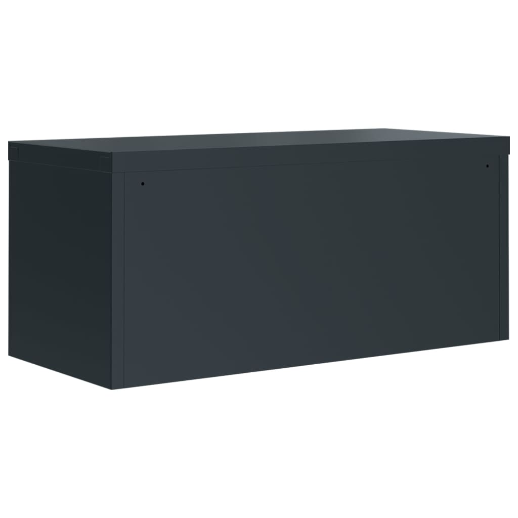 Classeur anthracite 90x40x130 cm acier