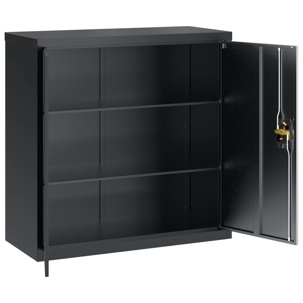 Classeur anthracite 90x40x130 cm acier
