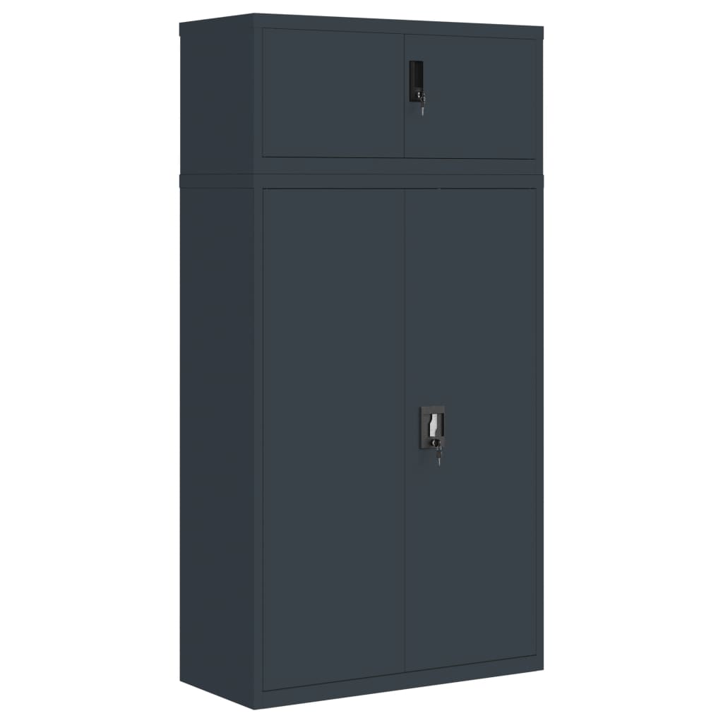 Classeur anthracite 90x40x180 cm Acier