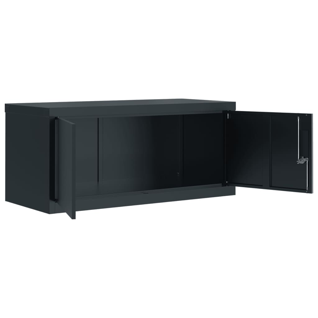 Classeur anthracite 90x40x180 cm Acier