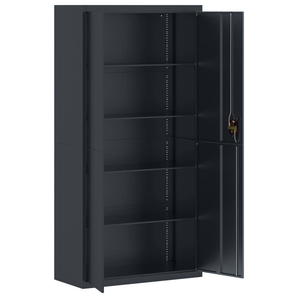 Classeur anthracite 90x40x220 cm acier