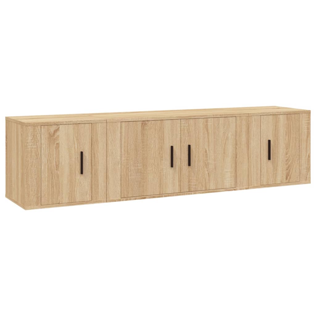 Ensemble de meubles TV 3 pcs Chêne sonoma Bois d'ingénierie - XIOS