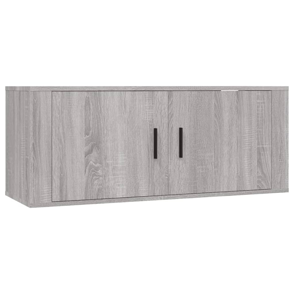Ensemble de meubles TV 2 pcs Sonoma gris Bois d'ingénierie - XIOS