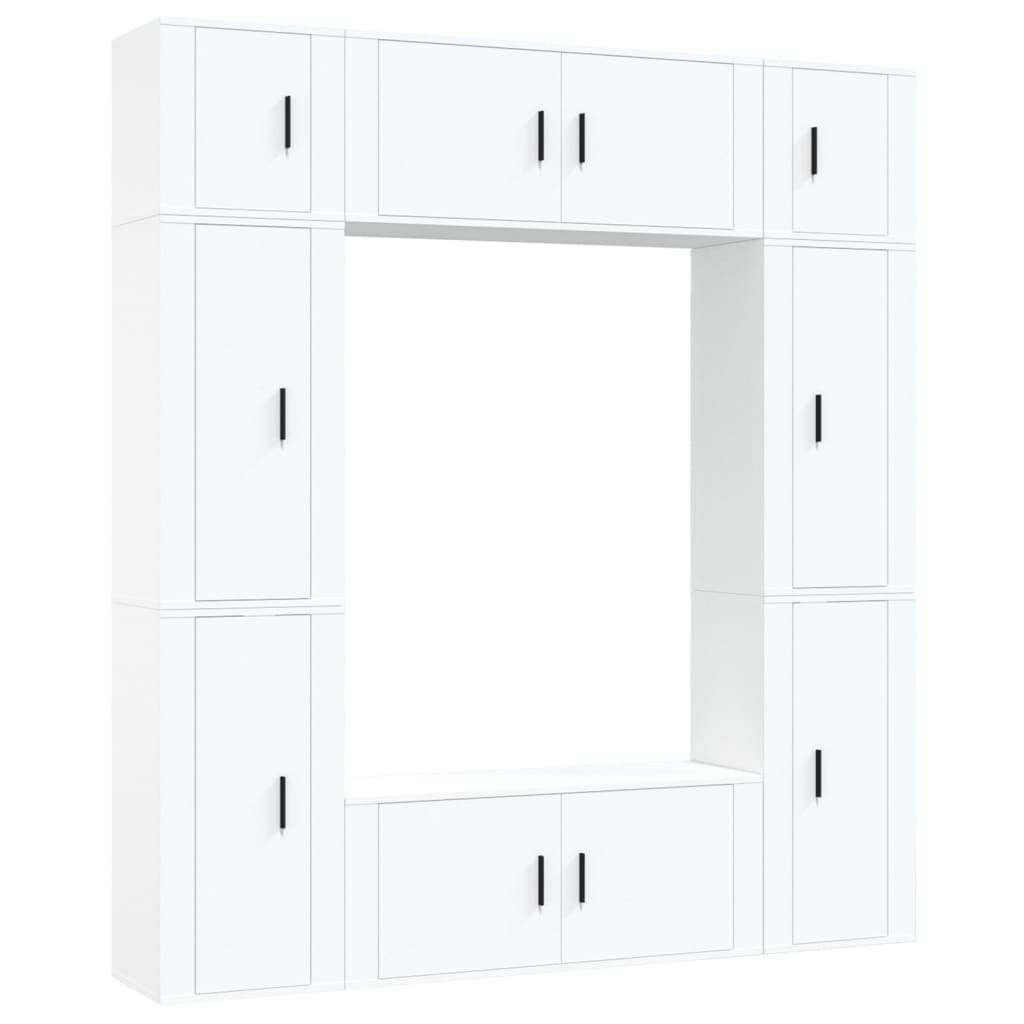 Ensemble de meubles TV 8 pcs Blanc Bois d'ingénierie - XIOS