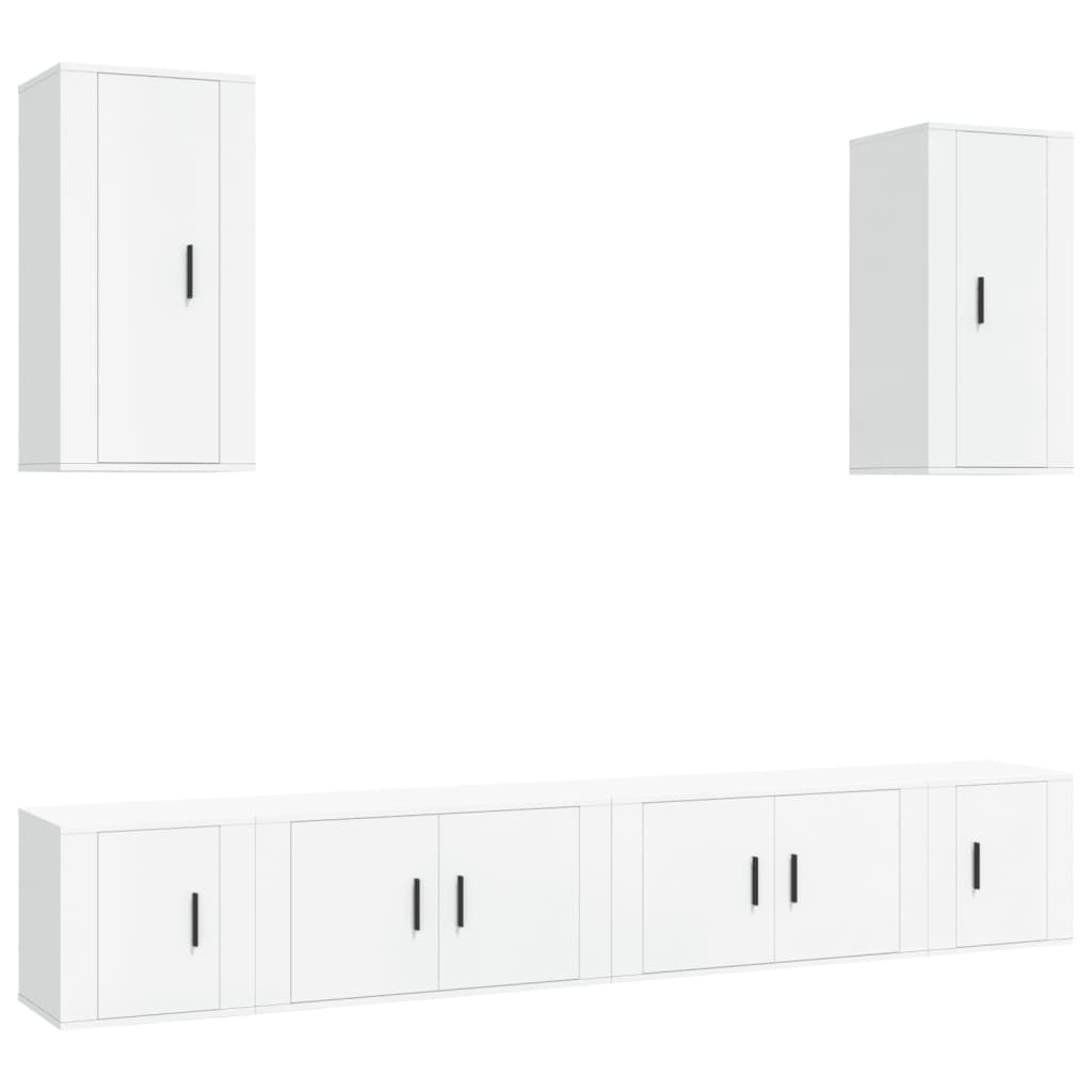 Ensemble de meubles TV 6 pcs Blanc Bois d'ingénierie - XIOS
