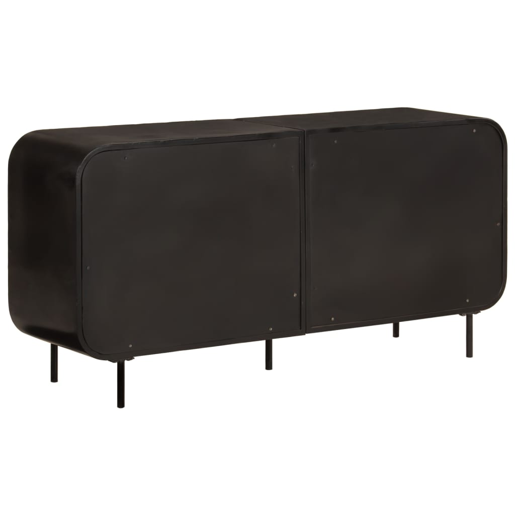 Buffet 140x35x70 cm bois massif de récupération et métal - XIOS