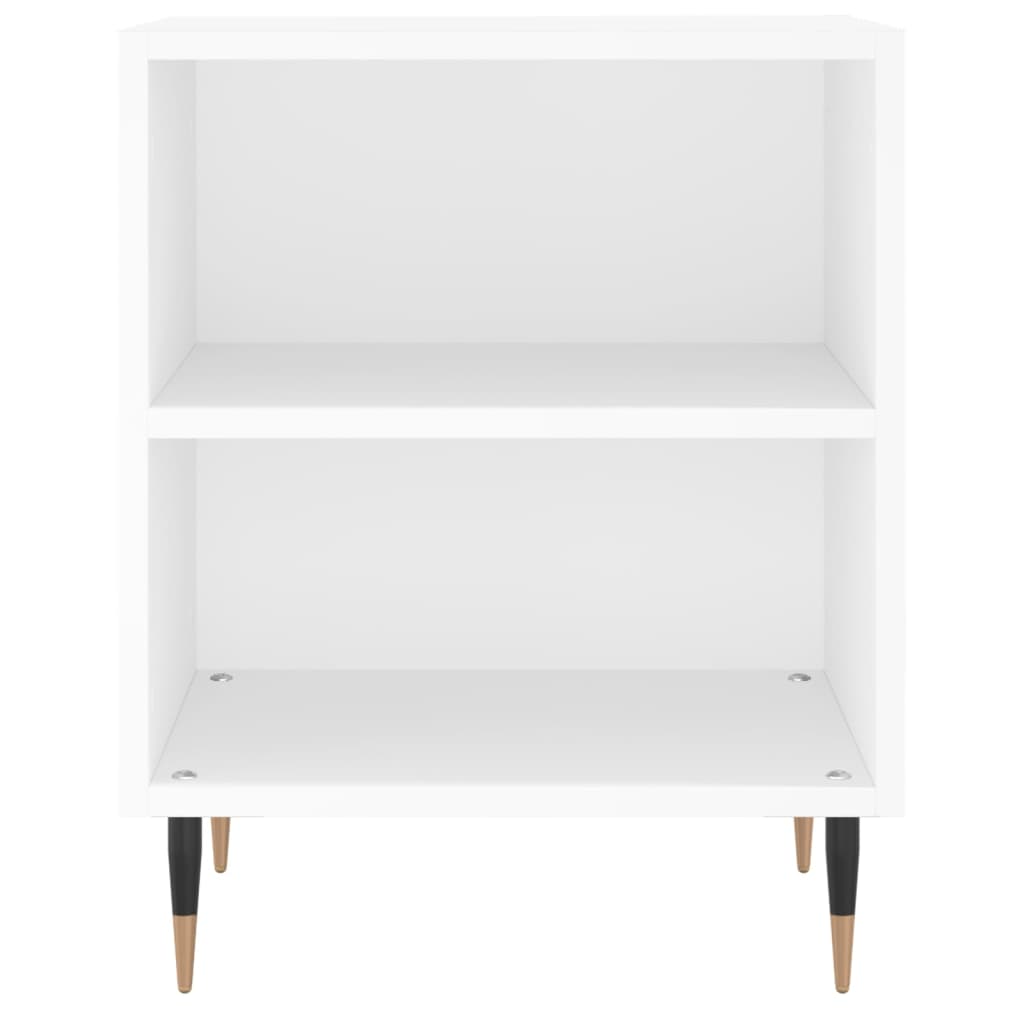 Tables de chevet 2 pcs blanc 40x30x50 cm bois d'ingénierie - XIOS