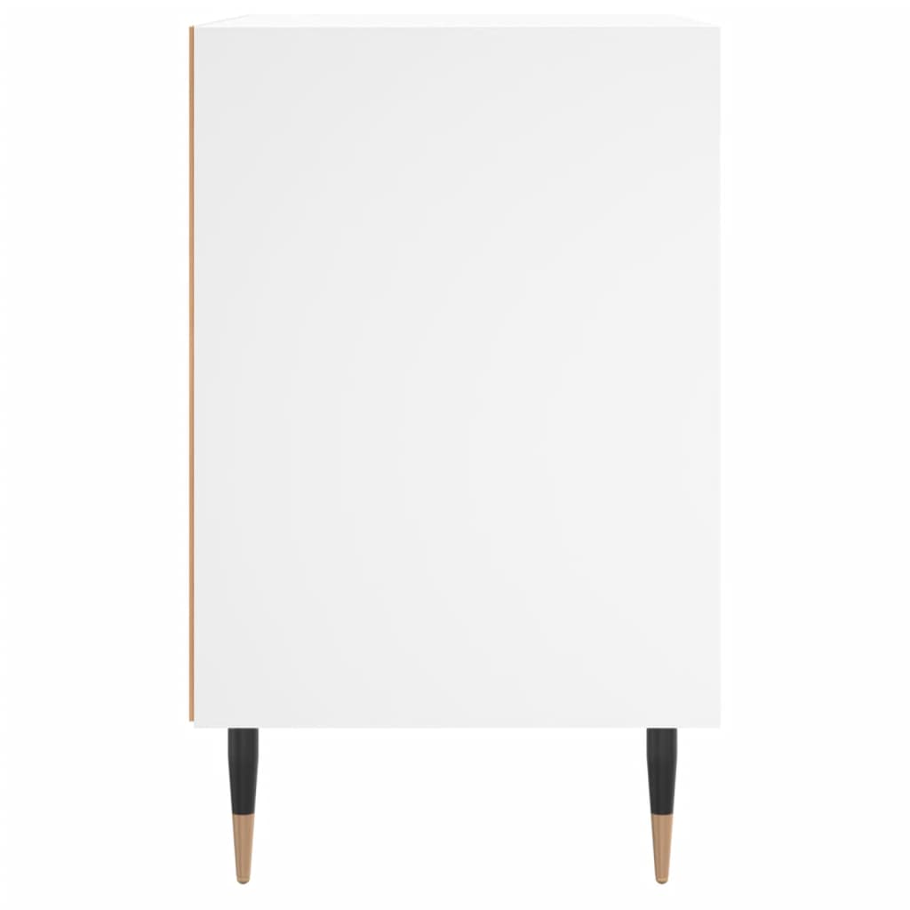 Tables de chevet 2 pcs blanc 40x30x50 cm bois d'ingénierie - XIOS