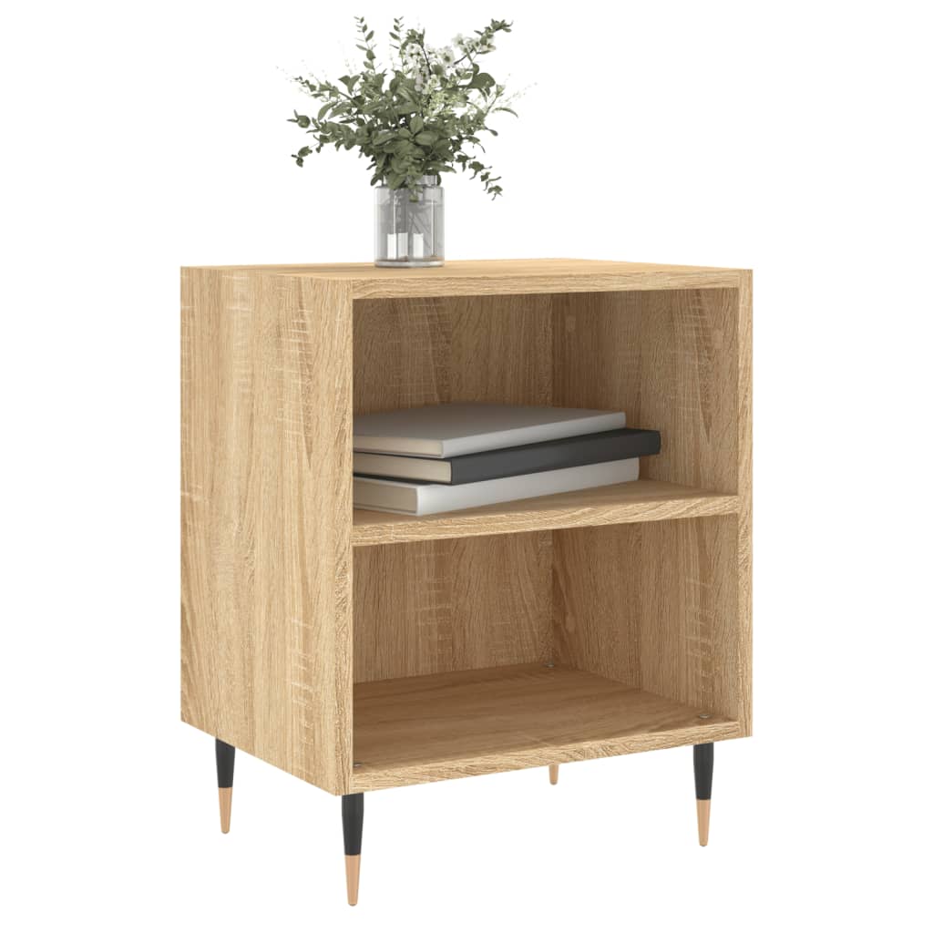 Tables de chevet 2pcs chêne sonoma 40x30x50cm bois d'ingénierie - XIOS