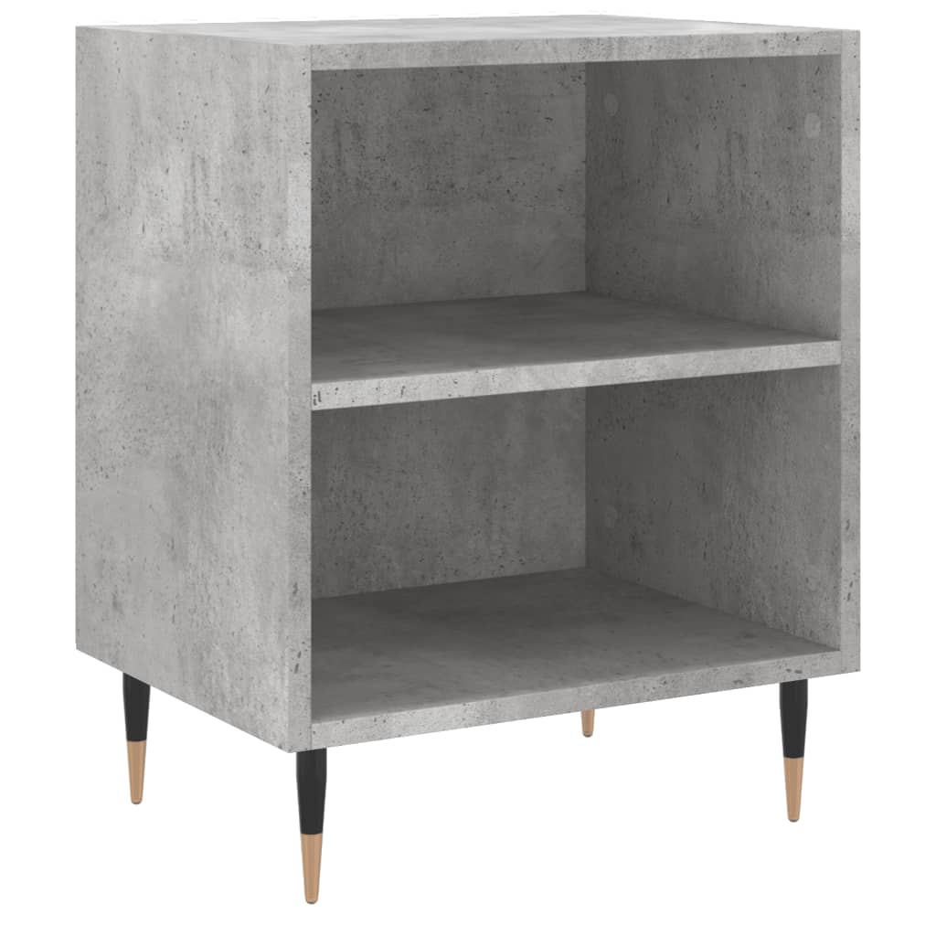 Tables de chevet 2 pcs gris béton 40x30x50 cm bois d'ingénierie - XIOS