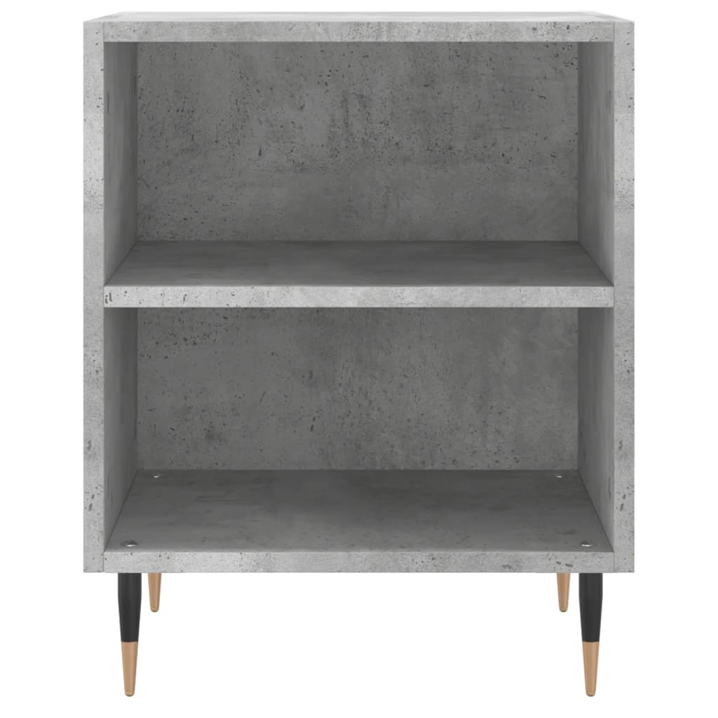 Tables de chevet 2 pcs gris béton 40x30x50 cm bois d'ingénierie - XIOS
