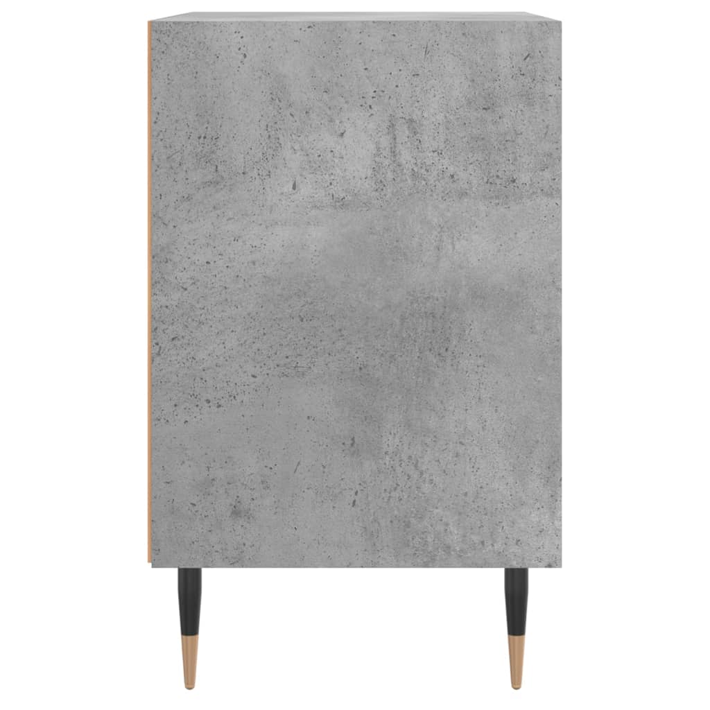 Tables de chevet 2 pcs gris béton 40x30x50 cm bois d'ingénierie - XIOS