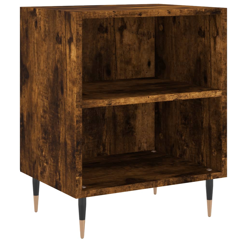 Tables de chevet 2 pcs chêne fumé 40x30x50 cm bois d'ingénierie - XIOS