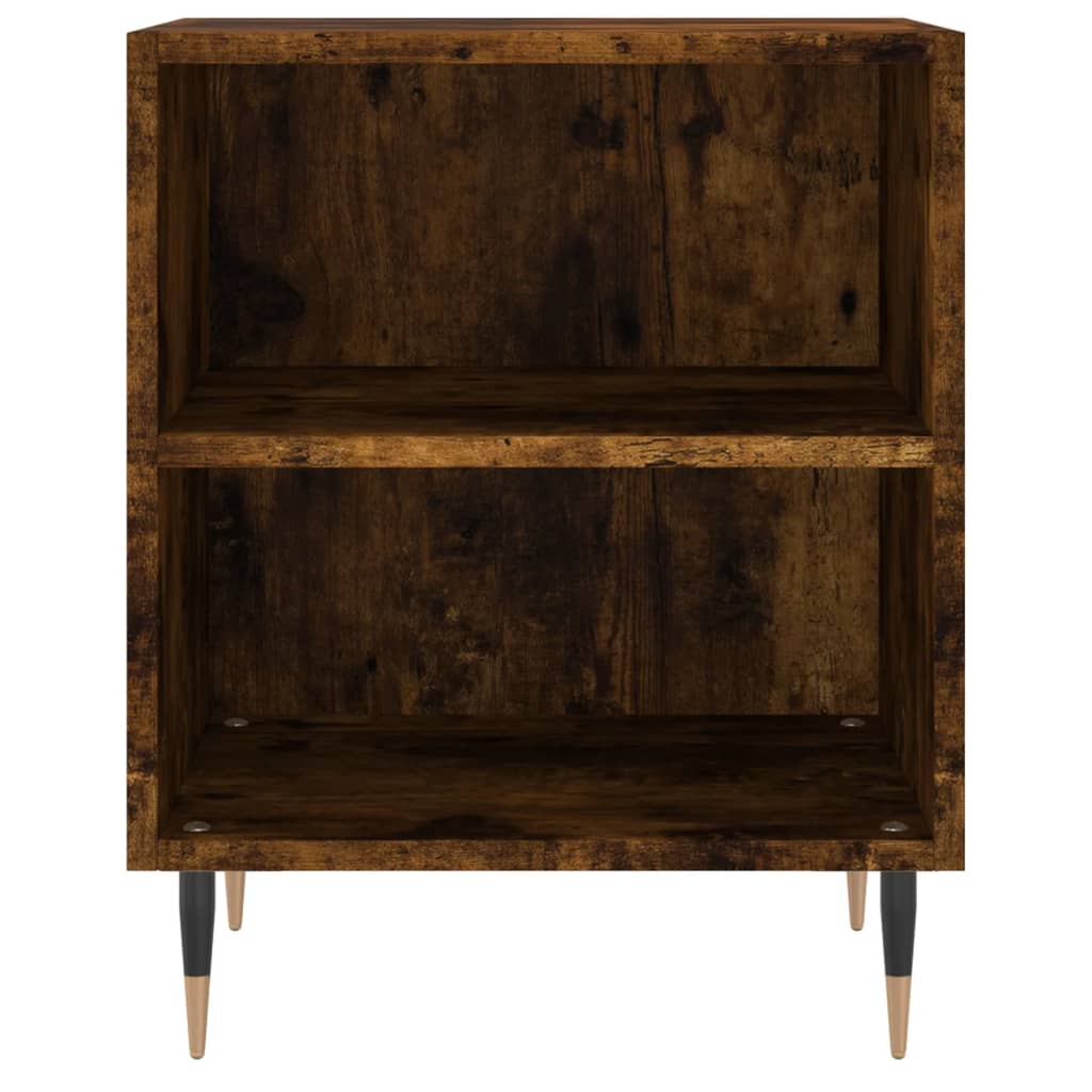Tables de chevet 2 pcs chêne fumé 40x30x50 cm bois d'ingénierie - XIOS