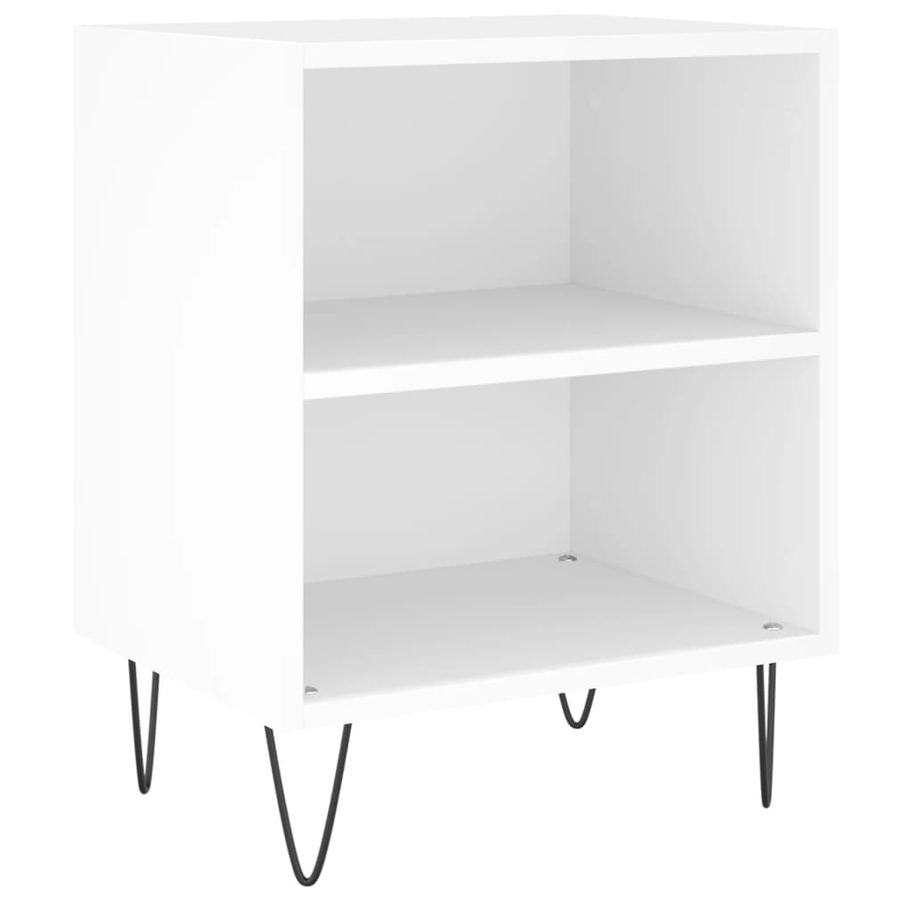 Tables de chevet 2 pcs blanc 40x30x50 cm bois d'ingénierie - XIOS